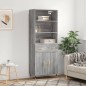 vidaXL Credenza Grigio Sonoma 69,5x34x180 cm in Legno Multistrato vidaXL Credenza Grigio Sonoma 69,5x34x180 cm in Legno Multistrato