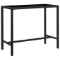 vidaXL Set da Bar da Giardino 9 pz con Cuscini in Polyrattan Nero