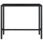 vidaXL Set da Bar da Giardino 9 pz con Cuscini in Polyrattan Nero