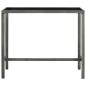 vidaXL Set da Bar per Giardino 9 pz con Cuscini in Polyrattan Grigio vidaXL Set da Bar per Giardino 9 pz con Cuscini in Polyrattan Grigio