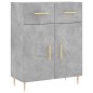 vidaXL Credenza Grigio Cemento 69,5x34x180 cm in Legno Multistrato vidaXL Credenza Grigio Cemento 69,5x34x180 cm in Legno Multistrato