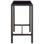 vidaXL Set da Bar da Giardino 7 pz con Cuscini in Polyrattan Marrone vidaXL Set da Bar da Giardino 7 pz con Cuscini in Polyrattan Marrone