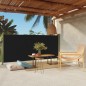 Tenda Laterale Retrattile per Patio 140x300 cm Nera Tenda Laterale Retrattile per Patio 140x300 cm Nera