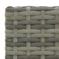 vidaXL Set Bar da Giardino 3 pz con Braccioli in Polyrattan Grigio vidaXL Set Bar da Giardino 3 pz con Braccioli in Polyrattan Grigio