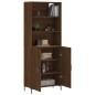 vidaXL Credenza Rovere Marrone 69,5x34x180 cm in Legno Multistrato vidaXL Credenza Rovere Marrone 69,5x34x180 cm in Legno Multistrato
