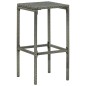 vidaXL Set Bar da Giardino 3 pz con Cuscini in Polyrattan Grigio