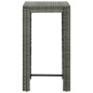 vidaXL Set Bar da Giardino 3 pz con Cuscini in Polyrattan Grigio