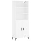 vidaXL Credenza Bianca 69,5x34x180 cm in Legno Multistrato vidaXL Credenza Bianca 69,5x34x180 cm in Legno Multistrato