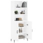 vidaXL Credenza Bianca 69,5x34x180 cm in Legno Multistrato vidaXL Credenza Bianca 69,5x34x180 cm in Legno Multistrato