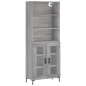 vidaXL Credenza Grigio Sonoma 69,5x34x180 cm in Legno Multistrato vidaXL Credenza Grigio Sonoma 69,5x34x180 cm in Legno Multistrato