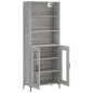 vidaXL Credenza Grigio Sonoma 69,5x34x180 cm in Legno Multistrato vidaXL Credenza Grigio Sonoma 69,5x34x180 cm in Legno Multistrato