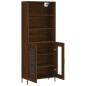 vidaXL Credenza Rovere Marrone 69,5x34x180 cm in Legno Multistrato vidaXL Credenza Rovere Marrone 69,5x34x180 cm in Legno Multistrato