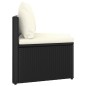 vidaXL Set Divani da Giardino 9 pz con Cuscini in Polyrattan Nero vidaXL Set Divani da Giardino 9 pz con Cuscini in Polyrattan Nero
