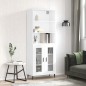 vidaXL Credenza Bianca 69,5x34x180 cm in Legno Multistrato vidaXL Credenza Bianca 69,5x34x180 cm in Legno Multistrato