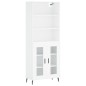 vidaXL Credenza Bianca 69,5x34x180 cm in Legno Multistrato vidaXL Credenza Bianca 69,5x34x180 cm in Legno Multistrato