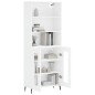 vidaXL Credenza Bianca 69,5x34x180 cm in Legno Multistrato vidaXL Credenza Bianca 69,5x34x180 cm in Legno Multistrato