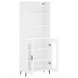 vidaXL Credenza Bianca 69,5x34x180 cm in Legno Multistrato vidaXL Credenza Bianca 69,5x34x180 cm in Legno Multistrato
