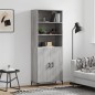 vidaXL Credenza Grigio Sonoma 69,5x34x180 cm in Legno Multistrato vidaXL Credenza Grigio Sonoma 69,5x34x180 cm in Legno Multistrato