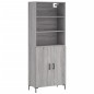 vidaXL Credenza Grigio Sonoma 69,5x34x180 cm in Legno Multistrato vidaXL Credenza Grigio Sonoma 69,5x34x180 cm in Legno Multistrato