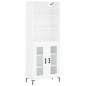 vidaXL Credenza Bianco Lucido 69,5x34x180 cm in Legno Multistrato vidaXL Credenza Bianco Lucido 69,5x34x180 cm in Legno Multistrato