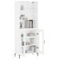 vidaXL Credenza Bianco Lucido 69,5x34x180 cm in Legno Multistrato vidaXL Credenza Bianco Lucido 69,5x34x180 cm in Legno Multistrato