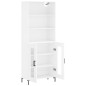 vidaXL Credenza Bianco Lucido 69,5x34x180 cm in Legno Multistrato vidaXL Credenza Bianco Lucido 69,5x34x180 cm in Legno Multistrato