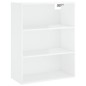 vidaXL Credenza Bianco Lucido 69,5x34x180 cm in Legno Multistrato vidaXL Credenza Bianco Lucido 69,5x34x180 cm in Legno Multistrato