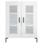 vidaXL Credenza Bianco Lucido 69,5x34x180 cm in Legno Multistrato vidaXL Credenza Bianco Lucido 69,5x34x180 cm in Legno Multistrato