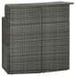vidaXL Set Bar da Giardino 3 pz con Cuscini Grigio vidaXL Set Bar da Giardino 3 pz con Cuscini Grigio