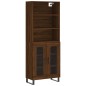 vidaXL Credenza Rovere Marrone 69,5x34x180 cm in Legno Multistrato vidaXL Credenza Rovere Marrone 69,5x34x180 cm in Legno Multistrato
