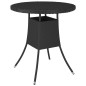 vidaXL Set Divani da Giardino 7 pz con Cuscini in Polyrattan Nero vidaXL Set Divani da Giardino 7 pz con Cuscini in Polyrattan Nero