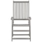 vidaXL Sedie da Giardino Reclinabili 6 pz con Cuscini Massello Acacia vidaXL Sedie da Giardino Reclinabili 6 pz con Cuscini Massello Acacia
