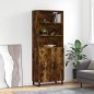 vidaXL Credenza Rovere Fumo 69,5x34x180 cm in Legno Multistrato vidaXL Credenza Rovere Fumo 69,5x34x180 cm in Legno Multistrato