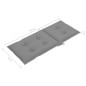 vidaXL Sedie da Giardino Reclinabili 6 pz con Cuscini Massello Acacia