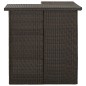 vidaXL Set da Bar da Giardino 8 pz con Cuscini in Polyrattan Marrone vidaXL Set da Bar da Giardino 8 pz con Cuscini in Polyrattan Marrone