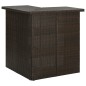 vidaXL Set da Bar da Giardino 8 pz con Cuscini in Polyrattan Marrone vidaXL Set da Bar da Giardino 8 pz con Cuscini in Polyrattan Marrone