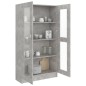 Armadietto e Vetrina Grigio Cemento 82,5x30,5x150 cm Truciolato Armadietto e Vetrina Grigio Cemento 82,5x30,5x150 cm Truciolato