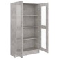 Armadietto e Vetrina Grigio Cemento 82,5x30,5x150 cm Truciolato Armadietto e Vetrina Grigio Cemento 82,5x30,5x150 cm Truciolato