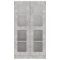 Armadietto e Vetrina Grigio Cemento 82,5x30,5x150 cm Truciolato Armadietto e Vetrina Grigio Cemento 82,5x30,5x150 cm Truciolato