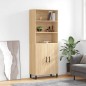 vidaXL Credenza Rovere Sonoma 69,5x34x180 cm in Legno Multistrato vidaXL Credenza Rovere Sonoma 69,5x34x180 cm in Legno Multistrato