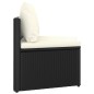 vidaXL Set Divani da Giardino 8 pz con Cuscini in Polyrattan Nero vidaXL Set Divani da Giardino 8 pz con Cuscini in Polyrattan Nero