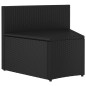 vidaXL Set Divani da Giardino 8 pz con Cuscini in Polyrattan Nero vidaXL Set Divani da Giardino 8 pz con Cuscini in Polyrattan Nero