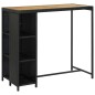 vidaXL Set da Bar da Giardino 5 pz con Cuscini in Polyrattan Nero vidaXL Set da Bar da Giardino 5 pz con Cuscini in Polyrattan Nero