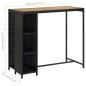 vidaXL Set da Bar da Giardino 5 pz con Cuscini in Polyrattan Nero vidaXL Set da Bar da Giardino 5 pz con Cuscini in Polyrattan Nero