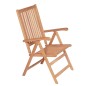 vidaXL Sedie Reclinabili da Giardino 4 pz in Legno Massello di Teak vidaXL Sedie Reclinabili da Giardino 4 pz in Legno Massello di Teak