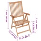 vidaXL Sedie Reclinabili da Giardino 4 pz in Legno Massello di Teak vidaXL Sedie Reclinabili da Giardino 4 pz in Legno Massello di Teak