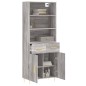 vidaXL Credenza Grigio Sonoma 69,5x34x180 cm in Legno Multistrato vidaXL Credenza Grigio Sonoma 69,5x34x180 cm in Legno Multistrato