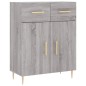 vidaXL Credenza Grigio Sonoma 69,5x34x180 cm in Legno Multistrato vidaXL Credenza Grigio Sonoma 69,5x34x180 cm in Legno Multistrato