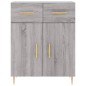 vidaXL Credenza Grigio Sonoma 69,5x34x180 cm in Legno Multistrato vidaXL Credenza Grigio Sonoma 69,5x34x180 cm in Legno Multistrato