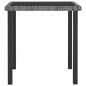 vidaXL Set da Pranzo da Giardino 3 pz in Polyrattan Grigio vidaXL Set da Pranzo da Giardino 3 pz in Polyrattan Grigio